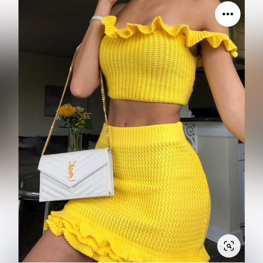 Sweater mini skirt Set